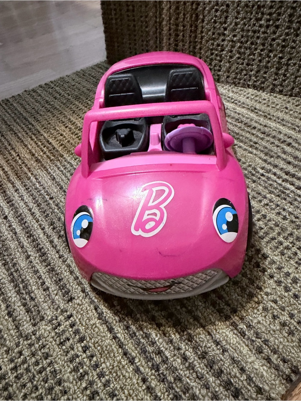 Barbie Bright Pink Little People Convertible Toy Car - Picture 3 of 7